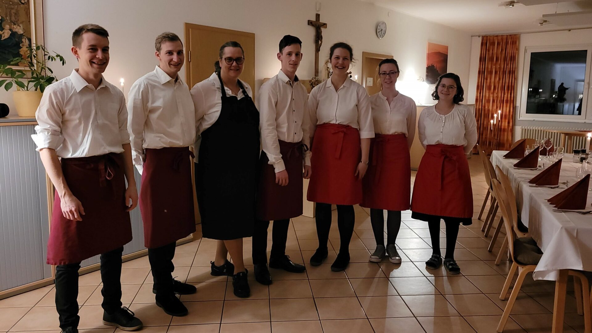 Gruppenfoto der Teilnehmer des Kochwochenendes