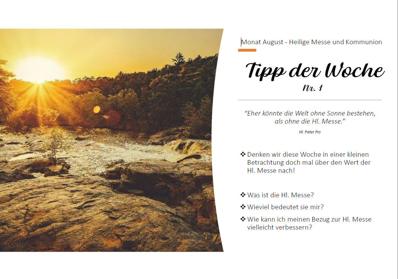 Jahresthema Tipp 1 Untergehende Sonne mit Schriftzug